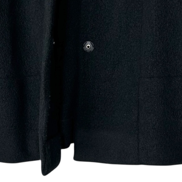 Vince Black Wool Alpaca Blend Single Snap Shrunken Cardigan Sweater Coat Size S - Picture 8 of 16